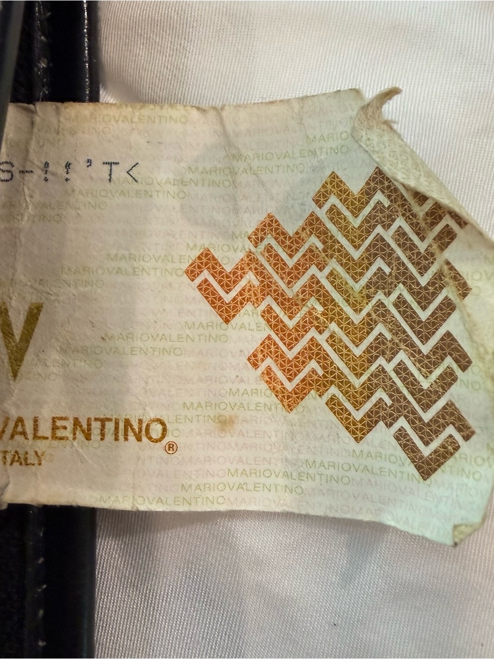 Mario Valentino Black Leather Clutch with Gold Plaque - Picture 6 of 6